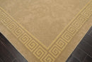 8' x 9'9" Hand Knotted Damask Greek Key Tibetan Area Rug Beige