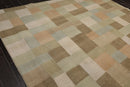 8' x 9'11" Modern & Contemporary 100% Wool Oriental Area Rug Moss