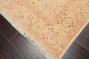 5' 3''x7' 10'' Hand Knotted Chobi Peshawar 100% Wool Traditional Oriental Area Rug Beige, Tan Color