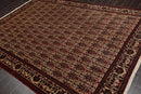 6x9 Ivory, Rust Hand Knotted 100% Wool Vase 200 KPSI Authentic Persian Oriental Area Rug