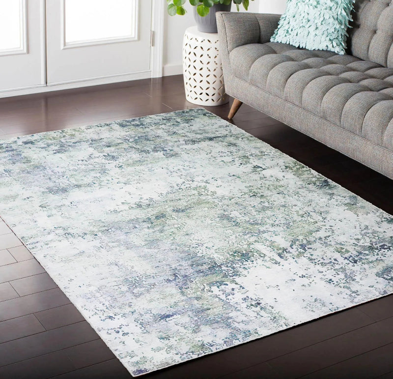 5' x 7' LoomBloom Micro Printed Cotton Herizz Modern Oriental Area Rug Beige