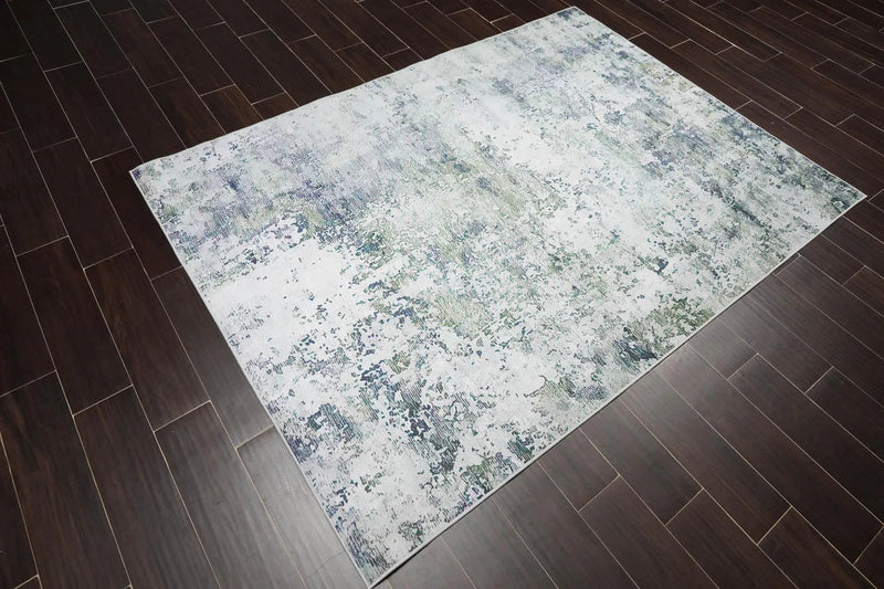 5' x 7' LoomBloom Micro Printed Cotton Herizz Modern Oriental Area Rug Beige