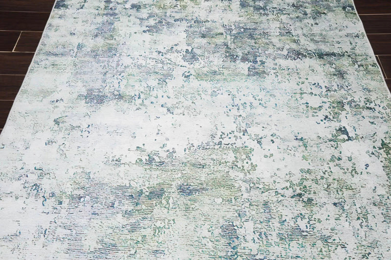 5' x 7' LoomBloom Micro Printed Cotton Herizz Modern Oriental Area Rug Beige