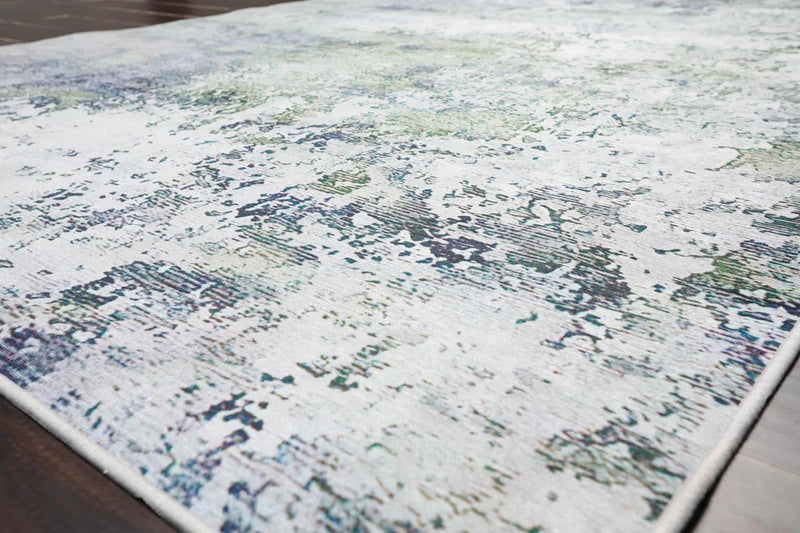 5' x 7' LoomBloom Micro Printed Cotton Herizz Modern Oriental Area Rug Beige