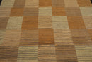 7'11" x 9'8" Hand Knotted Swiss Wash Tibetan Area Rug Beige