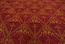8'3" x 9'8" Hand Knotted Wool Swiss Wash Tibetan Area Rug Red
