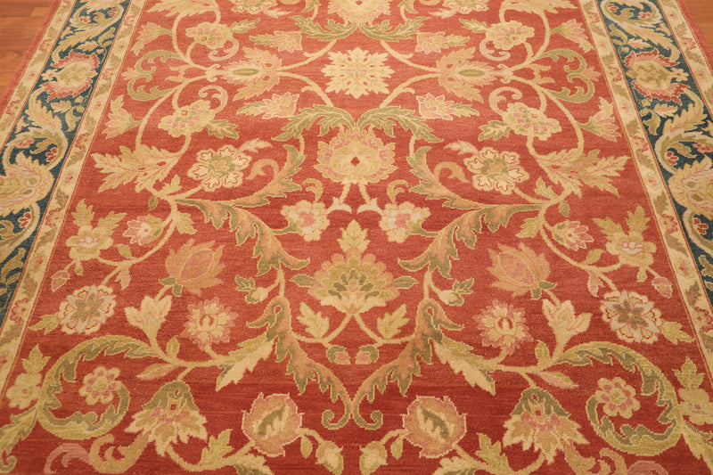 8' x 11’1" Renaissance Hand Knotted 100% Wool Oriental Area Rug Burnt Orange