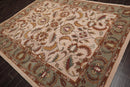 8'x10' Beige Hand Tufted 100% Wool Traditional Oriental Area Rug