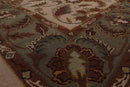 8'x10' Beige Hand Tufted 100% Wool Traditional Oriental Area Rug