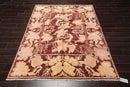 5'9" x 7' Hand Knotted 100% Wool Peshawar Transitional Oriental Area Rug Rust