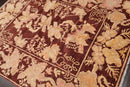 5'9" x 7' Hand Knotted 100% Wool Peshawar Transitional Oriental Area Rug Rust