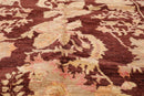 5'9" x 7' Hand Knotted 100% Wool Peshawar Transitional Oriental Area Rug Rust