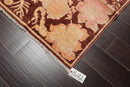 5'9" x 7' Hand Knotted 100% Wool Peshawar Transitional Oriental Area Rug Rust