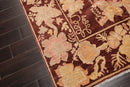 5'9" x 7' Hand Knotted 100% Wool Peshawar Transitional Oriental Area Rug Rust