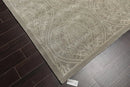 8' x 11' Handmade Wool & Art Silk Patterned Transitional Area Rug Gray Caledon