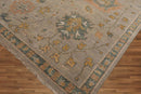 7' 10''x9' 10'' Hand Knotted Muted Turkish Oushak 100% Wool Traditional Oriental Area Rug Taupe, Peach Color