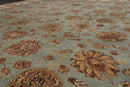 8'6" x 11'9" Hand Knotted 100% Wool Traditional Agra Oriental Area Rug Aqua