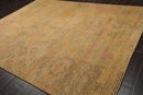 8'2"x10'6" Hand Knotted Wool Peekaboo Loop N Cut Pile Art Deco Tibetan Area Rug Tan