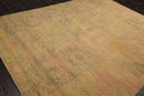 8'2"x10'6" Hand Knotted Wool Peekaboo Loop N Cut Pile Art Deco Tibetan Area Rug Tan