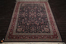 8'10" x 12'4" Hand Knotted 100% Wool Yaazd Sino 300 KPSI Oriental Area Rug Navy