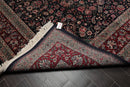 8'10" x 12'4" Hand Knotted 100% Wool Yaazd Sino 300 KPSI Oriental Area Rug Navy