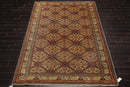 6'6" x 9'8" Hand Knotted 100% Wool Superfine 200 KPSI Oriental Area Rug Tan