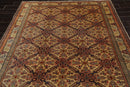 6'6" x 9'8" Hand Knotted 100% Wool Superfine 200 KPSI Oriental Area Rug Tan