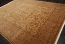 9x12 Tan, Taupe Hand Knotted Persian 100% Wool Traditional 250 KPSI Oriental Area Rug