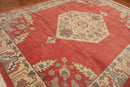 8’11" x 12’1" Hand Knotted Romanian Seraapi Wool Oriental Area Rug Apricot