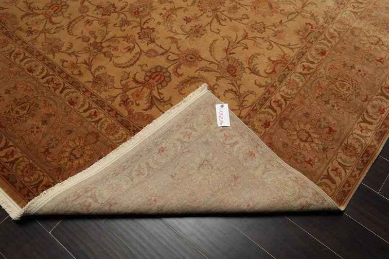 9x12 Tan, Taupe Hand Knotted Persian 100% Wool Traditional 250 KPSI Oriental Area Rug