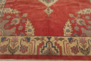 8’11" x 12’1" Hand Knotted Romanian Seraapi Wool Oriental Area Rug Apricot