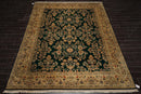 8'11" x 11'8" Hand Knotted Wool Saroukk 250 KPSI Oriental Area Rug Midnight Blue