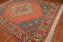 9' x 12' Hand Knotted Romanian Hamadaan 100% Wool Traditional Area Rug Tea Rose