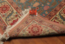 9' x 12' Hand Knotted Romanian Hamadaan 100% Wool Traditional Area Rug Tea Rose