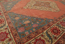 9' x 12' Hand Knotted Romanian Hamadaan 100% Wool Traditional Area Rug Tea Rose