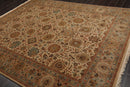 8' x 9'11" Hand Knotted Wool Traditional Agra 200 KPSI Oriental Area Rug Beige