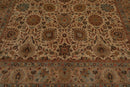 8' x 9'11" Hand Knotted Wool Traditional Agra 200 KPSI Oriental Area Rug Beige