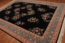 8’3" x 11’5" Hand Knotted Romanian Sarook Wool Oriental Area Rug full pile Black
