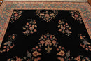 8’3" x 11’5" Hand Knotted Romanian Sarook Wool Oriental Area Rug full pile Black