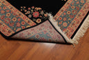 8’3" x 11’5" Hand Knotted Romanian Sarook Wool Oriental Area Rug full pile Black