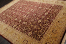 7'10" x 10'1" Hand Knotted 100% Wool Jaipur 200 KPSI Oriental Area Rug Maroon