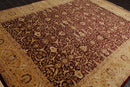 7'10" x 10'1" Hand Knotted 100% Wool Jaipur 200 KPSI Oriental Area Rug Maroon