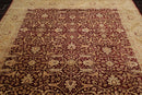 7'10" x 10'1" Hand Knotted 100% Wool Jaipur 200 KPSI Oriental Area Rug Maroon