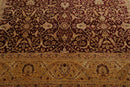 7'10" x 10'1" Hand Knotted 100% Wool Jaipur 200 KPSI Oriental Area Rug Maroon