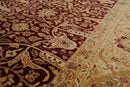 7'10" x 10'1" Hand Knotted 100% Wool Jaipur 200 KPSI Oriental Area Rug Maroon