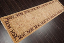 2'6" x 9'7" Runner Hand Knotted Wool Chobi Peshawar Oriental Area Rug Wheat