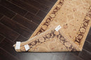 2'6" x 9'7" Runner Hand Knotted Wool Chobi Peshawar Oriental Area Rug Wheat