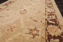 2'6" x 9'7" Runner Hand Knotted Wool Chobi Peshawar Oriental Area Rug Wheat