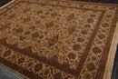 7'11" x 10'11" Hand Knotted 100% Wool 200 KPSI Jaipur Oriental Area Rug Tan
