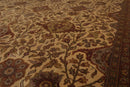 7'11" x 10'11" Hand Knotted 100% Wool 200 KPSI Jaipur Oriental Area Rug Tan